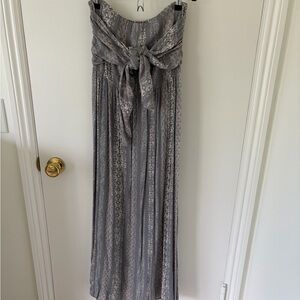 Elegant Gray Maxi Dress